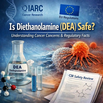 Vai dietanolamīns (DEA) ir drošs? Vēža problēmu risināšana un reglamentējošais statuss
